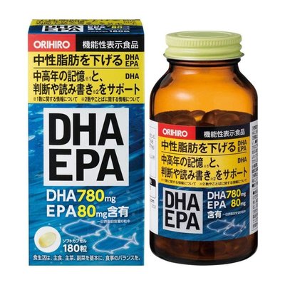 現貨 日本 ORIHIRO DHA. EPA 魚油錠 180粒 / 30天份