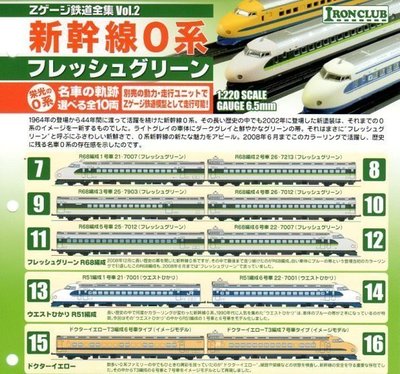 F-toys 日版盒玩 Z規1/220 新幹線0系 鐵道全集 VOL.2 R68 T3 鐵軌 全套10款合售