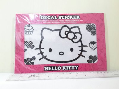 三麗鷗-Hello Kitty 筆電印花貼紙--2款