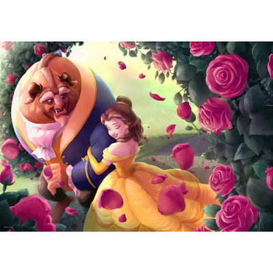 迪士尼 美女與野獸 玫瑰花園 (Tenyo, 1000片, D-1000-060, 日本進口拼圖)