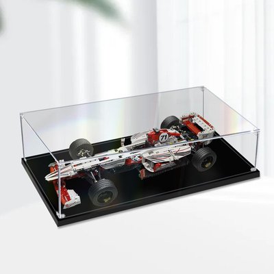 特價！LEGO方程式賽車 42000亞克力展示盒高樂積木模型透明防塵盒防塵罩
