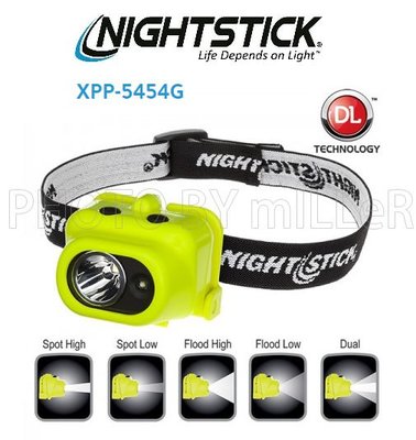 【米勒線上購物】手電筒 美國 NIGHTSTICK XPP-5454G 雙燈型防爆工作頭燈 適用石化 消防等危險場合
