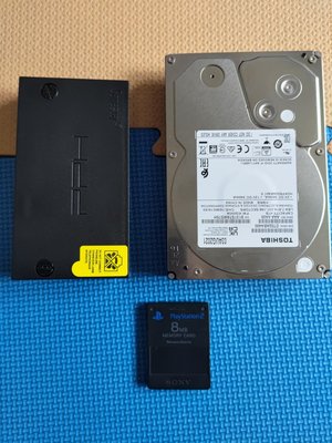 【回憶瘋】PS2(改機套餐)--破解記憶卡+1TB硬碟(內建遊戲)+硬碟轉接卡 3萬5萬型主機用