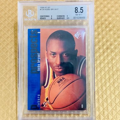 限定1996-97 Upper Deck SP #134 Kobe Bryant Lakers RC Rookie 新人卡 鑑定 BGS 老卡