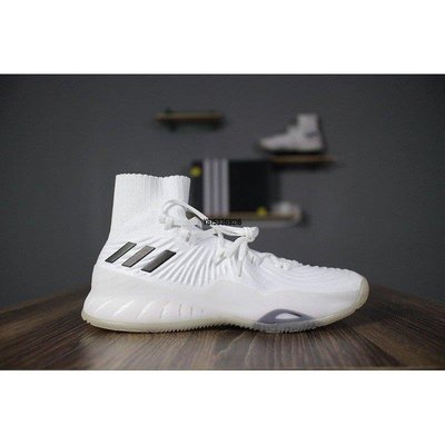 【正品】ADIDAS CRAZY EXPLOSIVE 17 PRIMEKNIT 高筒 編織 籃球 白色潮鞋