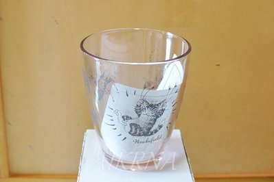 wachifield-dayan(瓦奇菲爾德,達洋)~全新限定品貓咪寬口玻璃杯~盪秋千