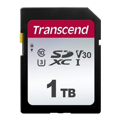 新風尚潮流 【TS1TSDC300S】 創見 1TB SDXC 記憶卡 支援 C10 UHS U3 V30
