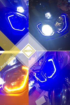 [色胚][桃園 新竹][山葉 YAMAHA][BWS R] 動態日行燈 含方向燈功能  藍紅兩色特價中
