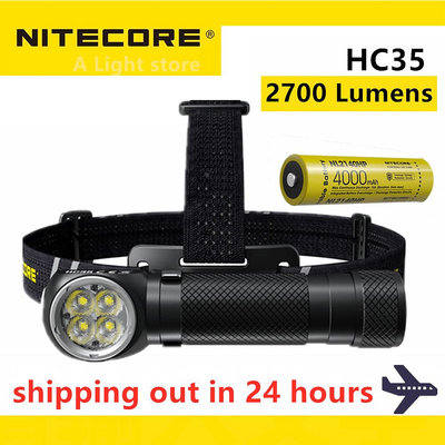 原裝 Nitecore HC35 頭燈 2700 流明 4x CREE XP-G3 S3 LED 下一代 21700 L