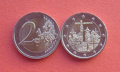 銀幣雙色花園-立陶宛年十字架山-2E雙色鑲嵌紀念幣