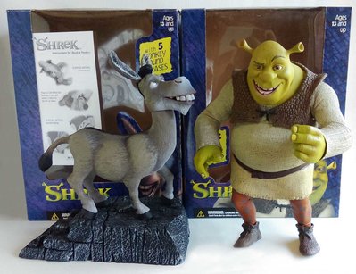 Mcfarlane 麥法蘭 ~ 史瑞克 Shrek + 驢子 Donkey 夢工廠