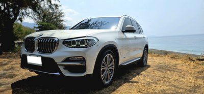 自售 2018 白色 2021 BMW X3 休旅車 30i Luxury