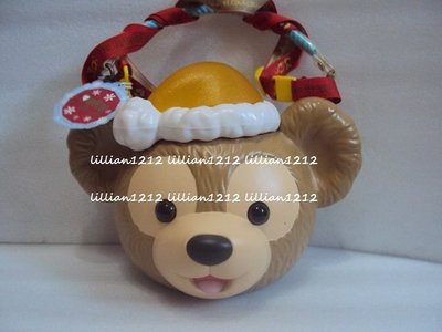 日本30週年紀念東京迪士尼disney聖誕節限定duffy達菲熊大頭造型爆米花筒(現貨) 爆米花桶