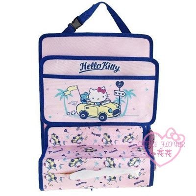 ♥小花花日本精品♥Hello Kitty 車用椅背收納袋~3