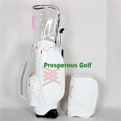 高爾夫球包23韓國GOLF高爾夫球包拉球袋桿包golf bag男女球桿包雙帽罩球袋帶拉輪