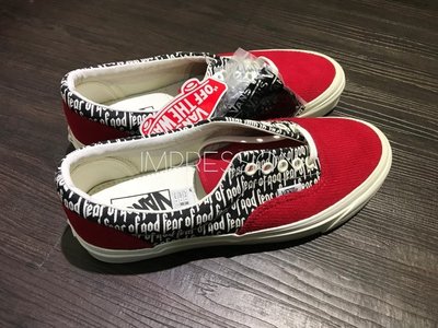 IMPRESSION】Fear of God x Vans Vault UA ERA 95 DX Red fog 現貨