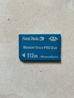 (大樹的家):Sony相機用短卡記憶卡SanDisk Memory Stick PRO Due 512MB(裸裝)大特價