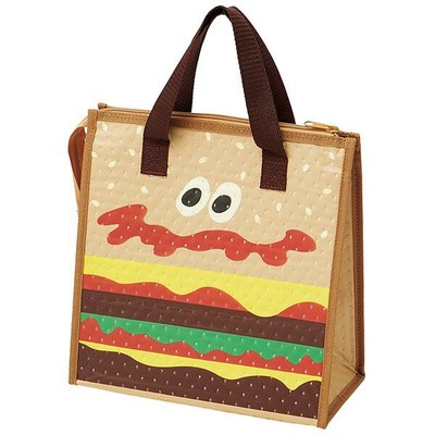【樂樂日貨】*現貨*日本 Skater 漢堡 不織布 保溫袋 保冷袋 野餐袋 午餐袋 便當袋