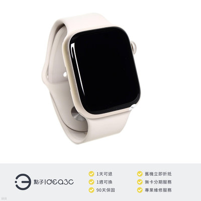 「點子3C」Apple Watch S8 45mm GPS版【店保3個月】A2771 MNP23TA 星光色鋁金屬錶殼 星光色運動錶帶 IP6X防塵 DM834