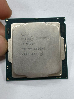 《在地台南人》Intel Core i3 9100F(無內顯) LGA1151/3.6G 處理器 二手良品 $1200CPU 中古 南區可以面交