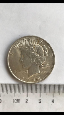 美國1923年1元和平銀幣 好品，克數全在