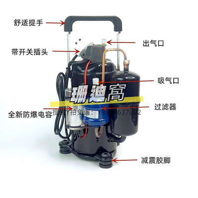 真空泵汽車空調真空泵打氣抽真空兩用空調壓縮機改裝打壓泵冰箱維修泵