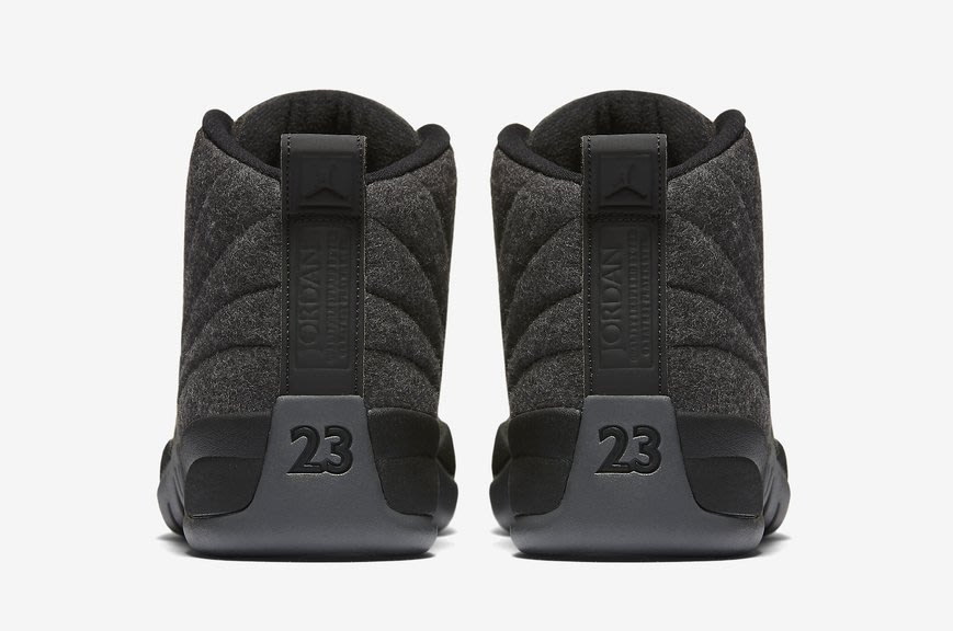 S.G AIR JORDAN 12 XII RETRO WOOL BG GS 女鞋灰黑羊毛852626-003