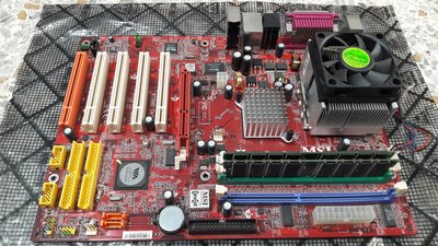二手主機板 MSI KT880 DELTA MS7047 AMD SEMPRON 512MB DDR*2