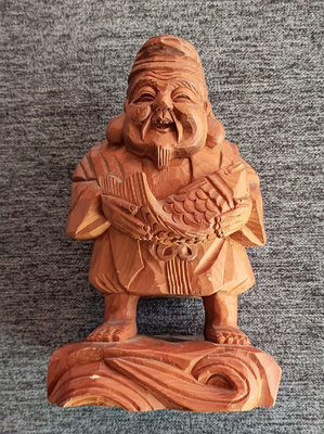 老木雕惠比壽惠美壽、惠比須財富之神和漁業之神具體什么