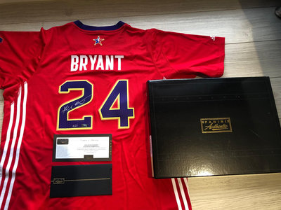 2014 NBA All Star Kobe Bryant 科比 明星賽 全球限量24件簽名球衣 PANINI認證 非公仔球鞋