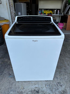 香榭二手家具*美國惠而浦15公斤 蒸氣溫水變頻直立式洗衣機-型號:WTW7300DW -中古洗衣機-單槽洗衣機