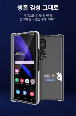KINGCASE (現貨) 韓國 MOLAN CANO Galaxy Z Fold 3 Fold3 透明防摔硬殼保護殼