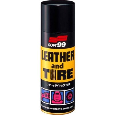 SOFT 99 噴蠟 輪胎 儀表板 皮椅 門飾 合成皮產品 防止老化、靜電、污垢附著 保養劑【R&B車用小舖】#L306