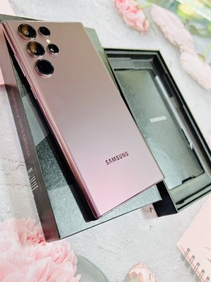 特價一隻💟店面漂亮展示品出清💟台灣公司貨Samsung 三星 S22 Ultra 5G 256G 紅色