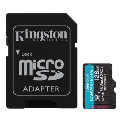 新風尚潮流 【SDCG3/128GB】 金士頓 128GB Micro SDXC U3 A2 記憶卡 每秒讀170MB