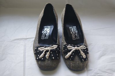 Salvatore Ferragamo 格紋包鞋 特價 4000