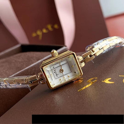 新款熱銷 agete方形麥穗日系風阿卡朵女生手表女士石英腕表送女友小巧wacth明星大牌同款手錶