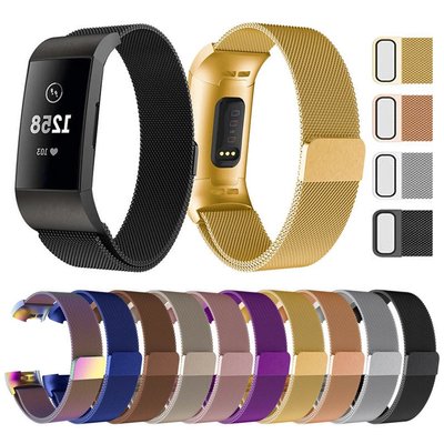 Fitbit Charge 4 / Charge 3 錶帶 Milanese Loop 不銹鋼錶帶更換錶帶更換錶帶手錶手