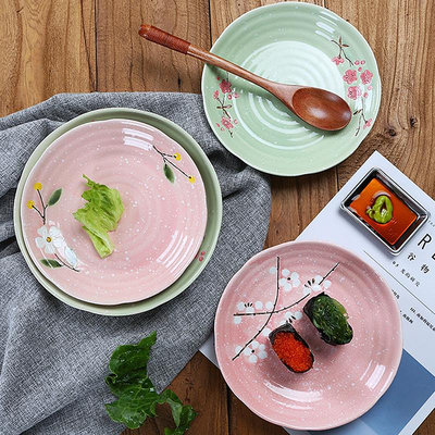 景德鎮陶瓷盤子圓形家用深湯盤日式牛排盤飯菜碟子創意餃子盤餐具