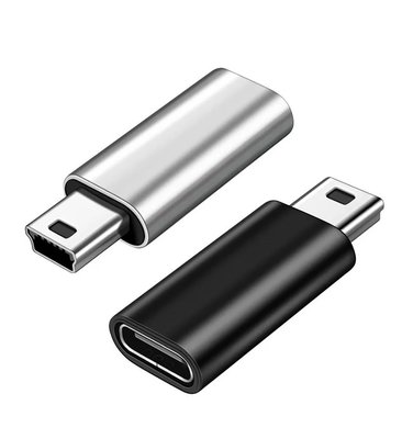 【世明國際】Type-C母轉Mini USB公鋁合金轉接頭充電數據線