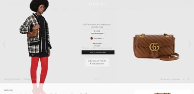 二手 Gucci GG Marmont mini matelassé shoulder bag 446744 0OLFT 2535