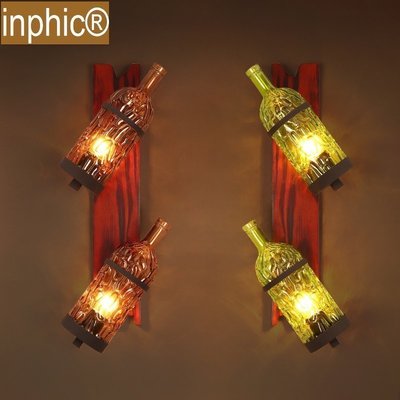 INPHIC-個性壁燈loft彩色地中海酒瓶酒吧餐廳休閒咖啡廳裝飾復古工業壁燈
