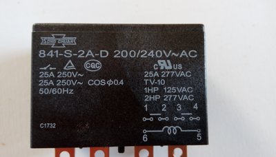 841-S-2A-D *冷氣 冷凍  6P 繼電器/接觸器*220V