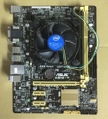 華碩 H81M-E 1150 主機板+G1840 CPU+4G記憶體