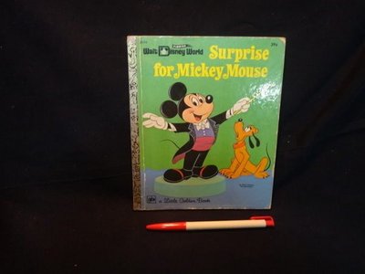 【愛悅二手書坊 08-31】 Surpris for Mickey Mouse a little golden book