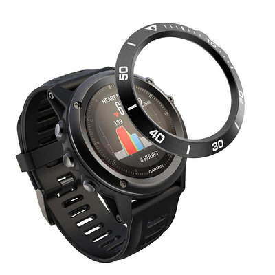 手錶配件 錶帶適配佳明Garmin Fenix3 HR手表飛耐時金屬替換刻度鋼圈表盤保護套