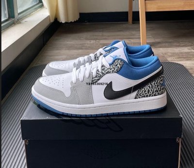Nike Air Jordan Low SE True Blue 白藍 真藍 爆裂紋 DM1199-140
