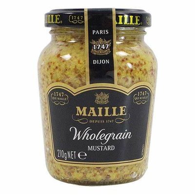 ~* 品味人生 *~MAILLE 魅雅芥茉籽醬 芥末籽醬 Wholegrain Mustard 210g