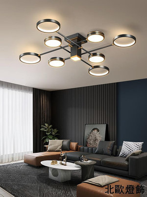 現代簡約客廳燈 led吸頂燈北歐個性設計創意大氣家用客廳燈具