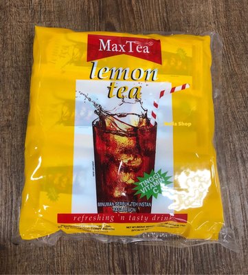 印尼進口  Max Texa Lemon Tea 原味 拉茶/檸檬茶冲泡飲包。25g/30小包/750g/1袋。現貨商品。
